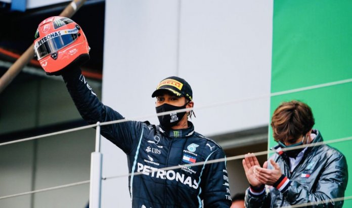 Lewis Hamilton hizo historia en el GP de Eifel. (F1)