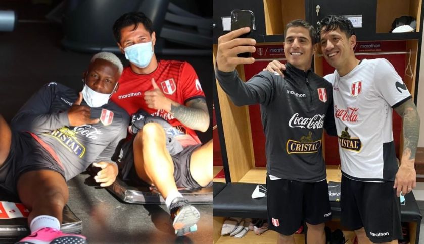 El cordial recibimiento a Gianluca Lapadula en la Selección Peruana durante los entrenamientos en Videna | De La Tribuna