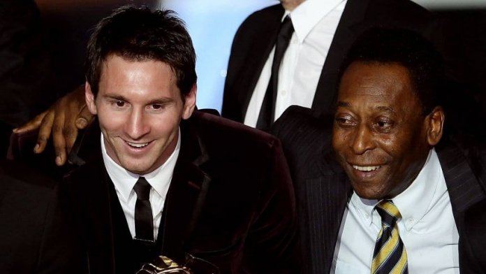 Pelé felicitó a Messi por su récord histórico en el Barcelona