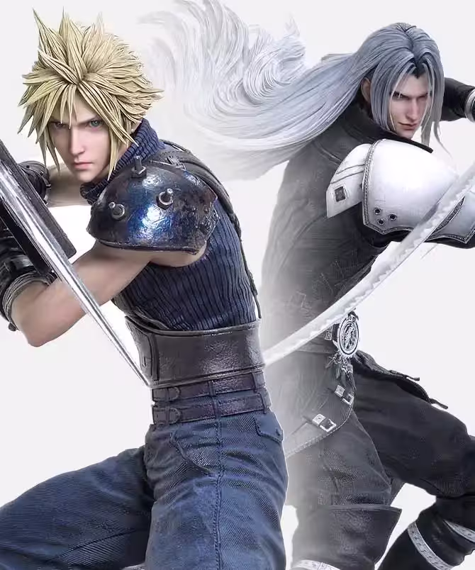 Cloud Strife y Sephiroth