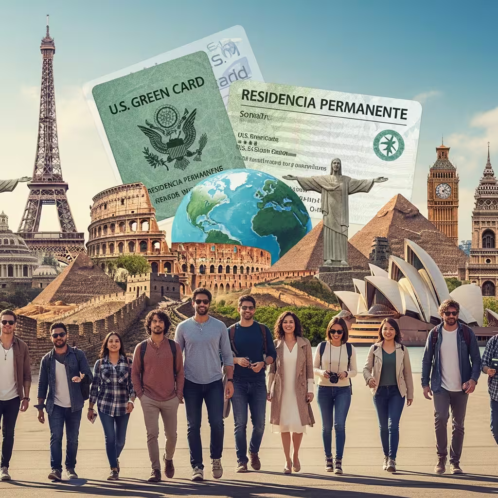 A qué países se puede viajar con Green Card